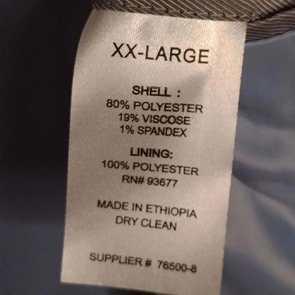 NWT J.Ferrar Men's Light Blue/Slim Stretch Jacket Size XXL